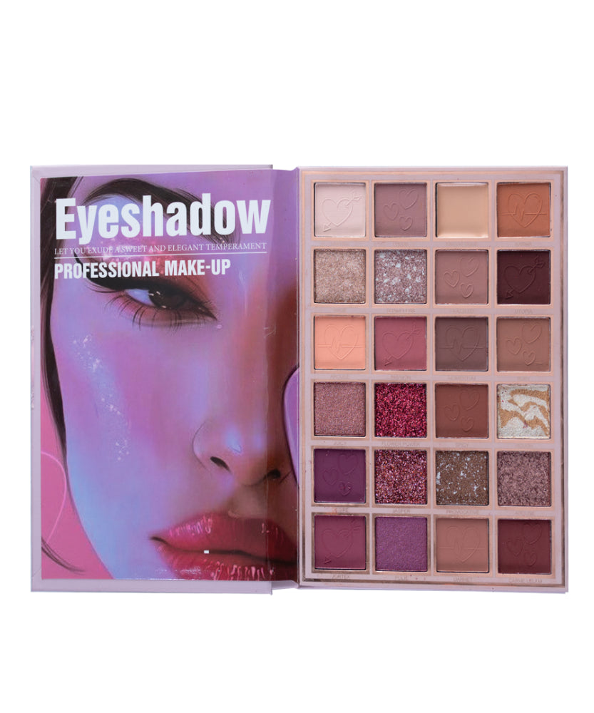 كتيب مكياج كريستين 5 في 1-ظلال العيون و Highlighter & Blusher & Lipstick & Coft