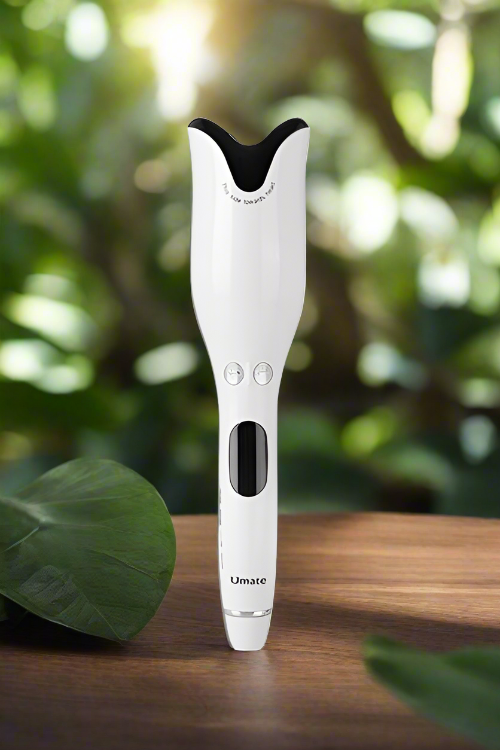 Umate Ceramic Rotating Curler (White)