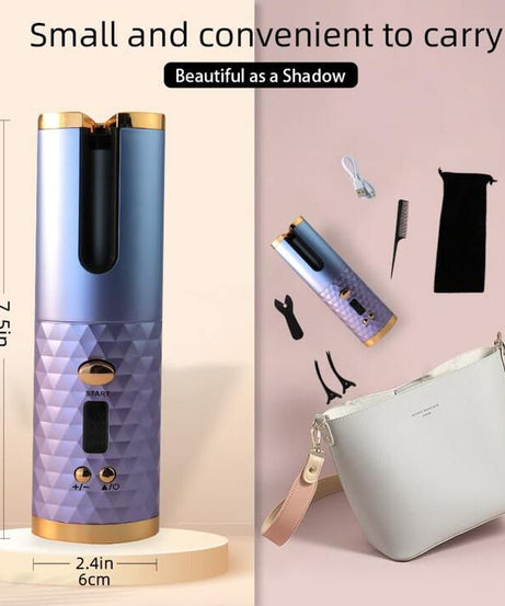 Cordless Automatic Rotating Hair Curler USB Rechargeable