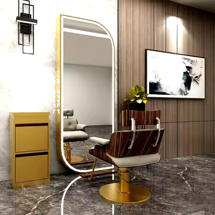 LED Light Mirror Beauty Hair Salon