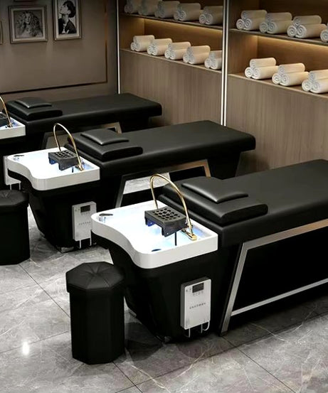 Professional Steamer Hair Washing Bed - Modern Spa