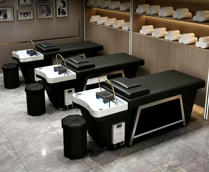 Professional Steamer Hair Washing Bed - Modern Spa