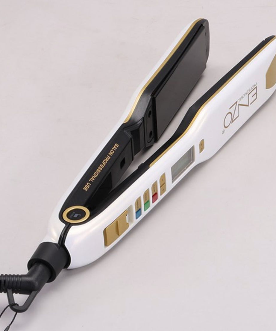 ENZO Professional Ionic Hair Straightener 2 in 1 Flat Irons for Keratin