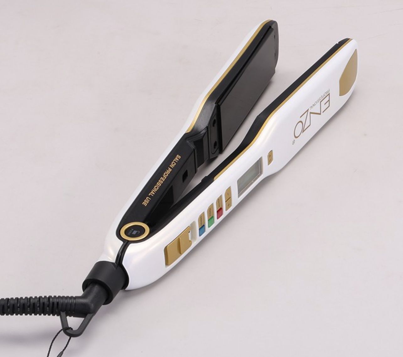 ENZO Professional Ionic Hair Straightener 2 in 1 Flat Irons for Keratin