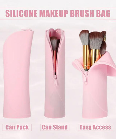 Silicone Makeup Brush Bag Silicone Makeup Brush Bag