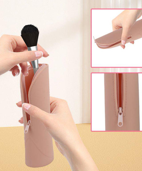Silicone Makeup Brush Bag Silicone Makeup Brush Bag