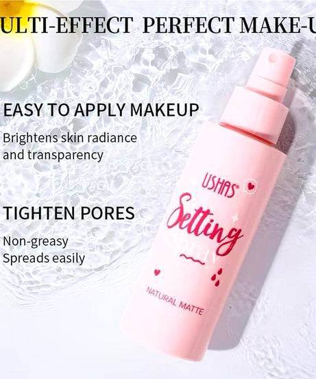 USHAS Setting Spray Natural Matte (120ml)
