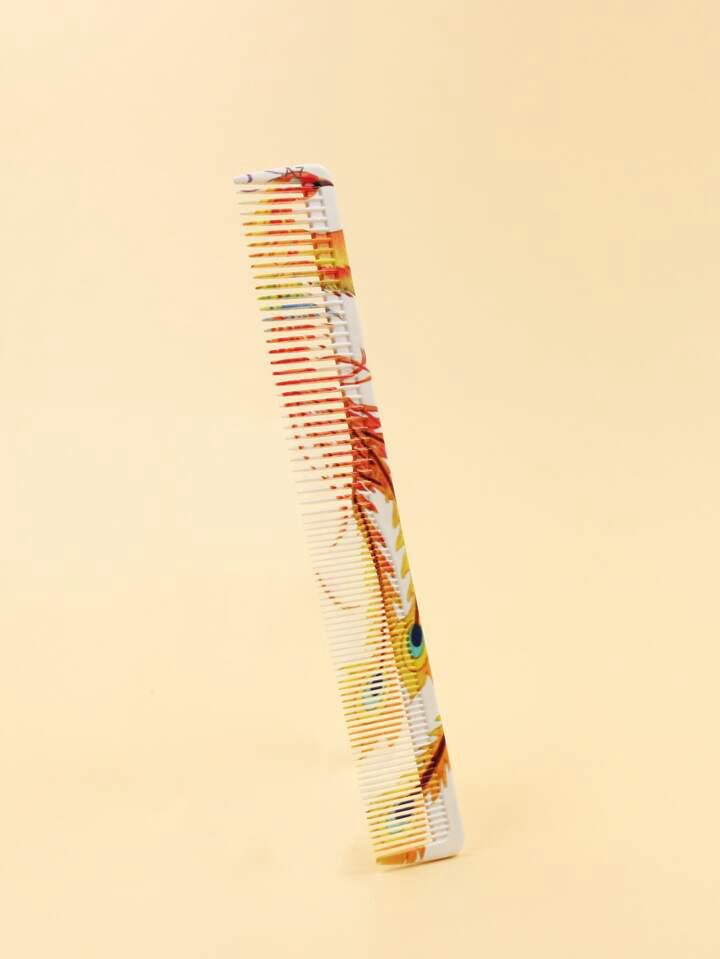 Peacock Pattern Hair Comb