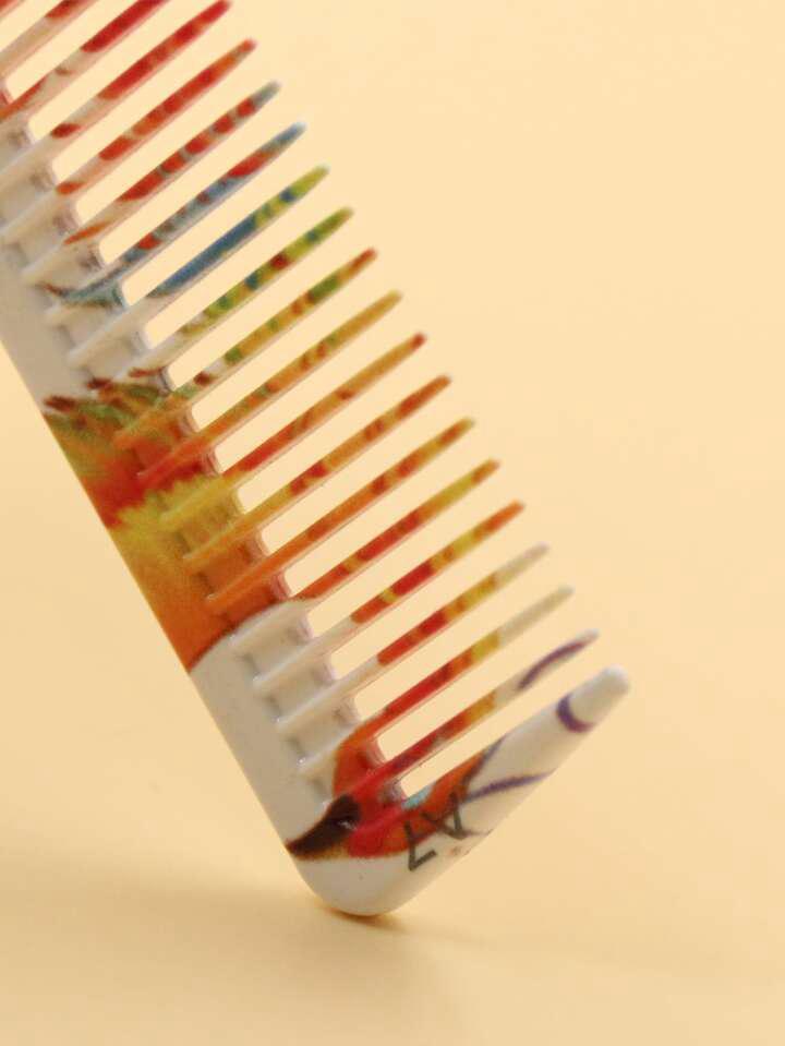Peacock Pattern Hair Comb
