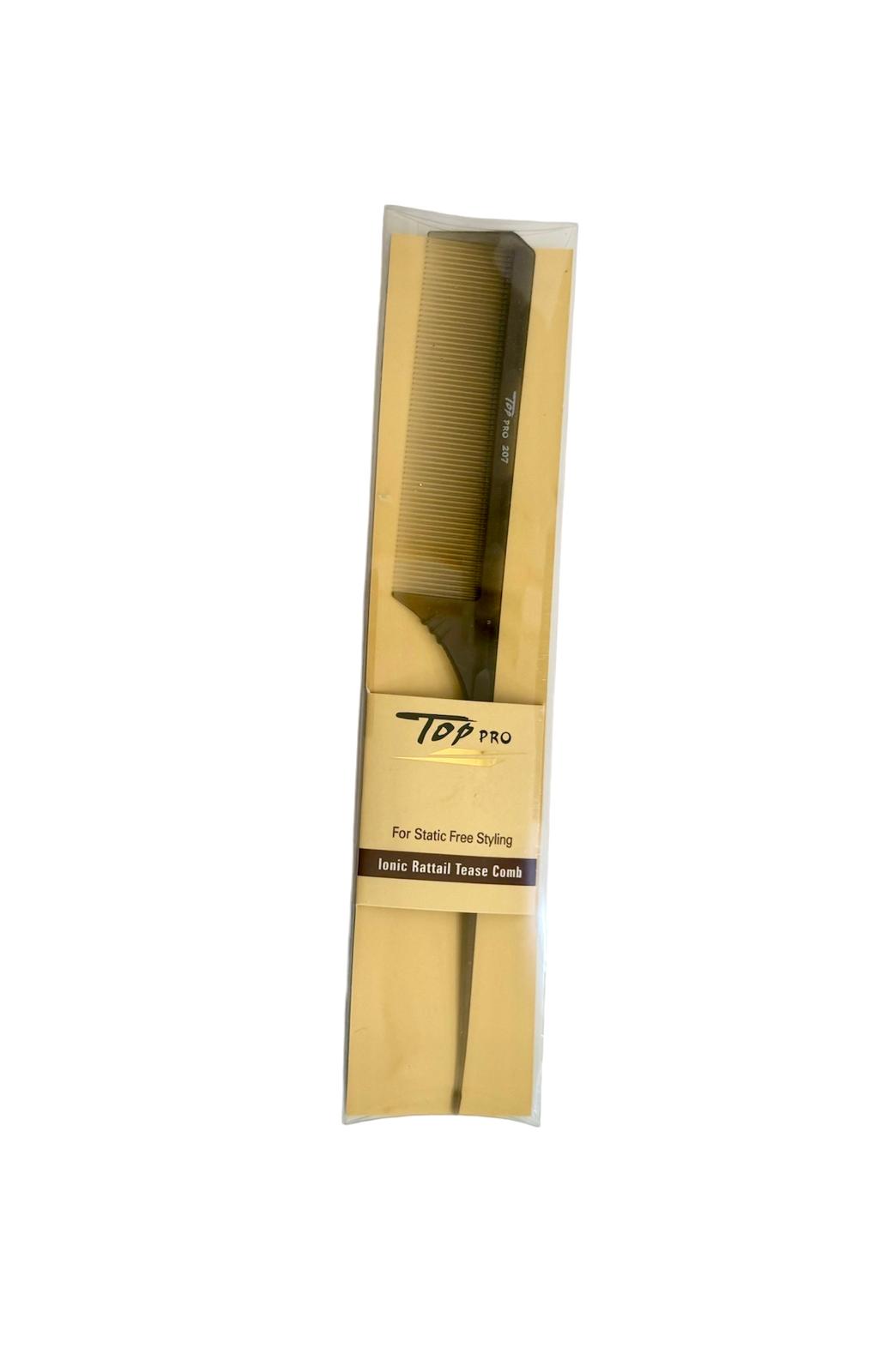 TOP PRO - Ionic Rattail Tease Comb 207