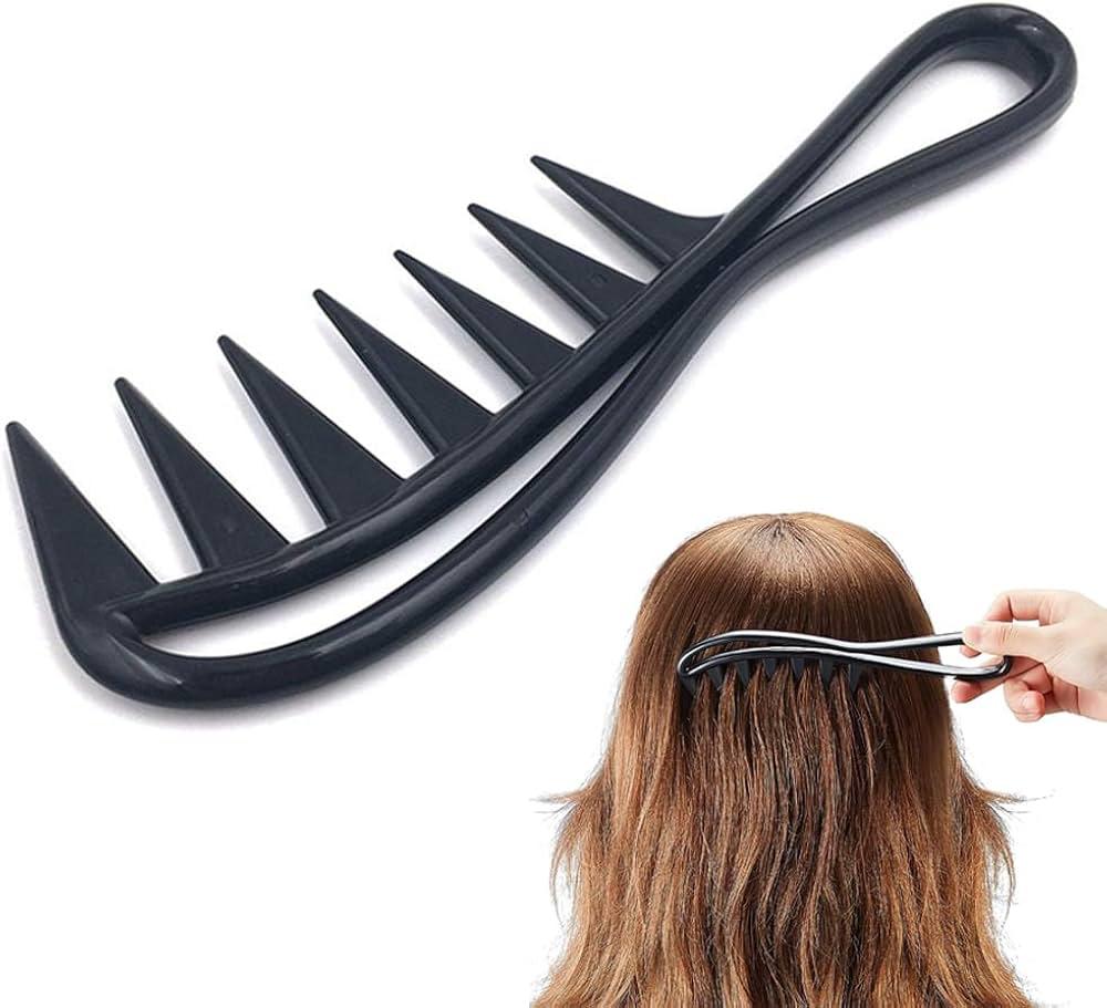 Wide Tooth Curling Comb Hair