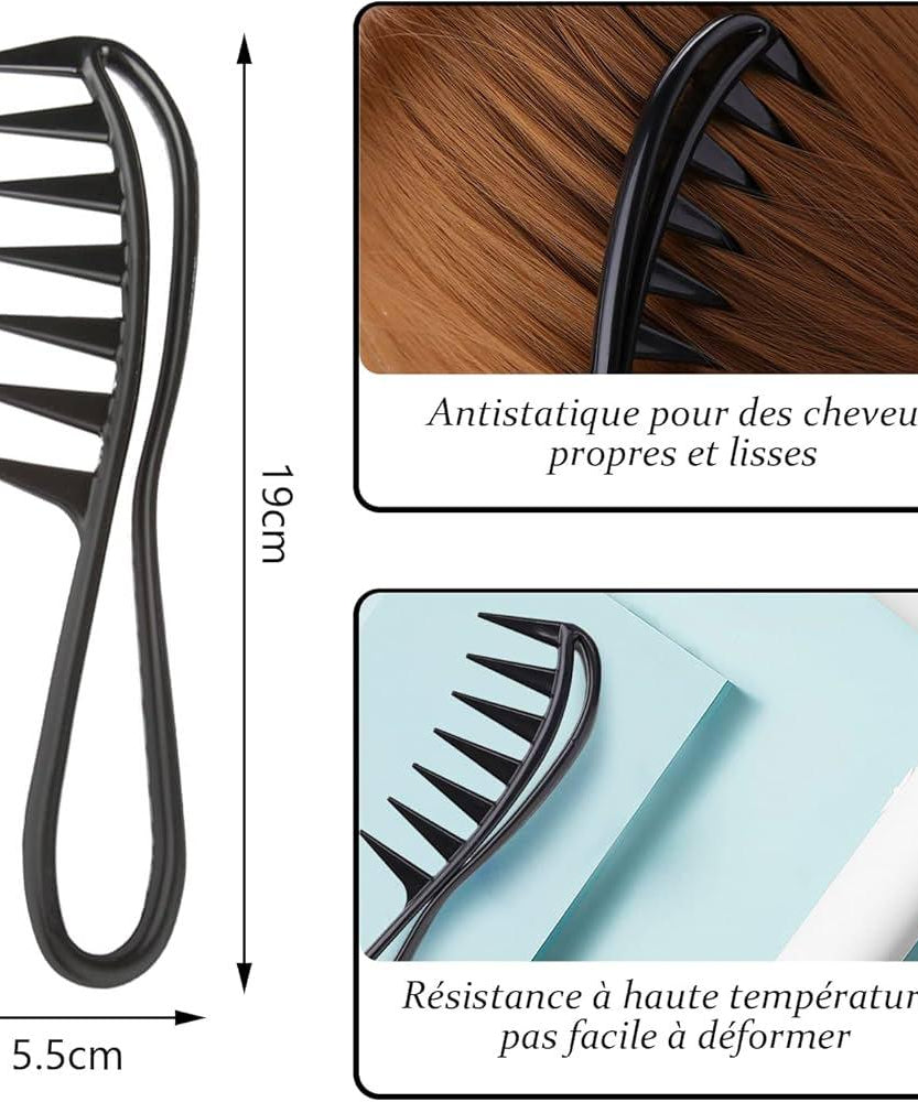 Wide Tooth Curling Comb Hair