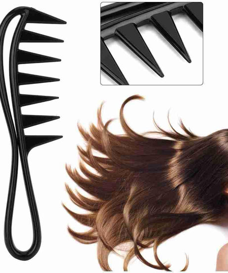 Wide Tooth Curling Comb Hair