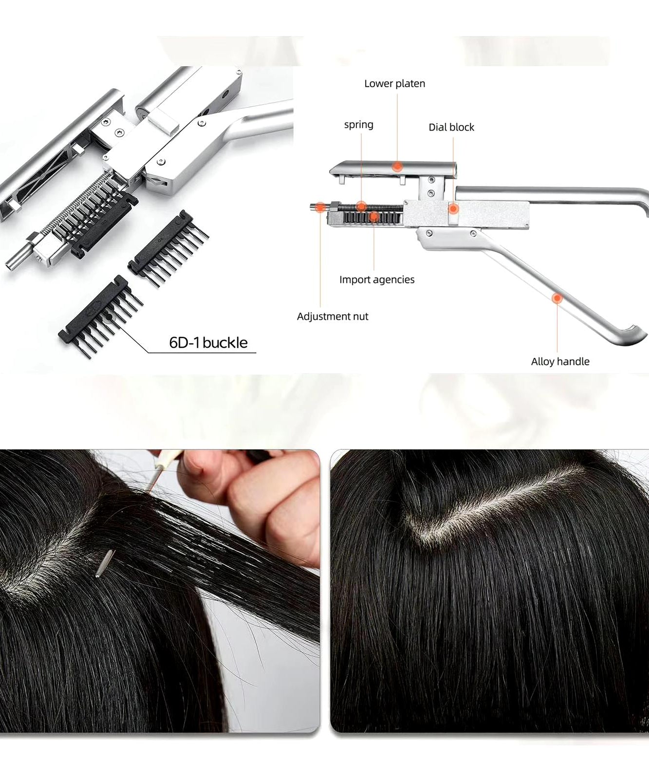 6D Hair Extension Machine Kit 6D Hair Extension Machine Kit