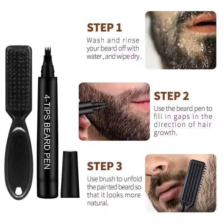 BUNEE 4-Tips Beard Pen