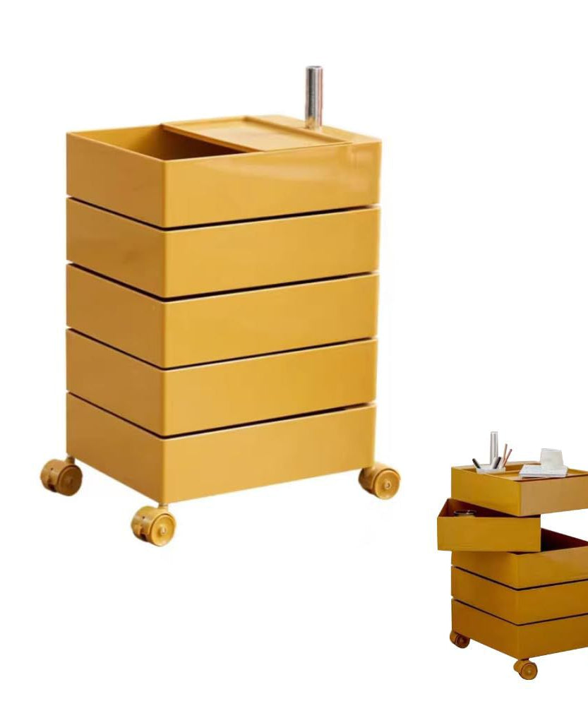 Trolley Rolling Yellow 5 Tier Trolley Rolling Yellow 5 Tier