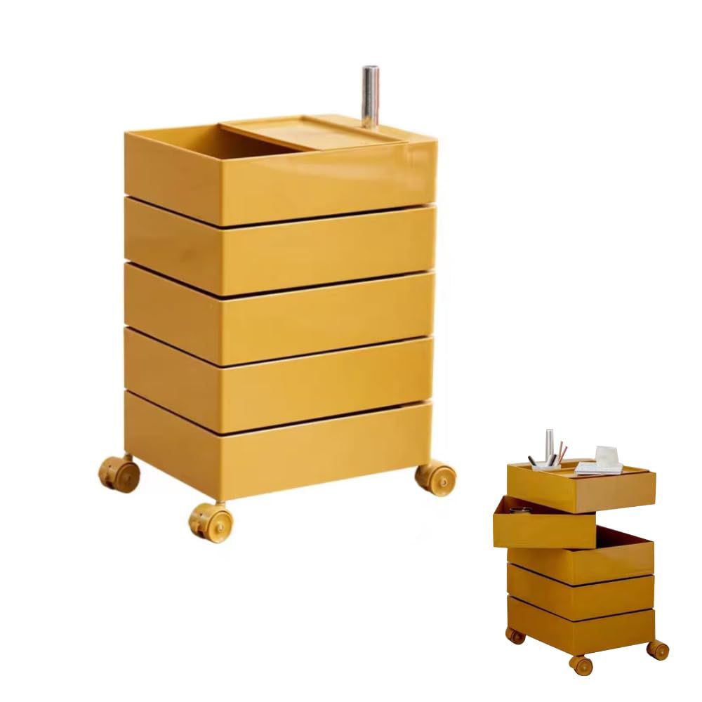 Trolley Rolling Yellow 5 Tier