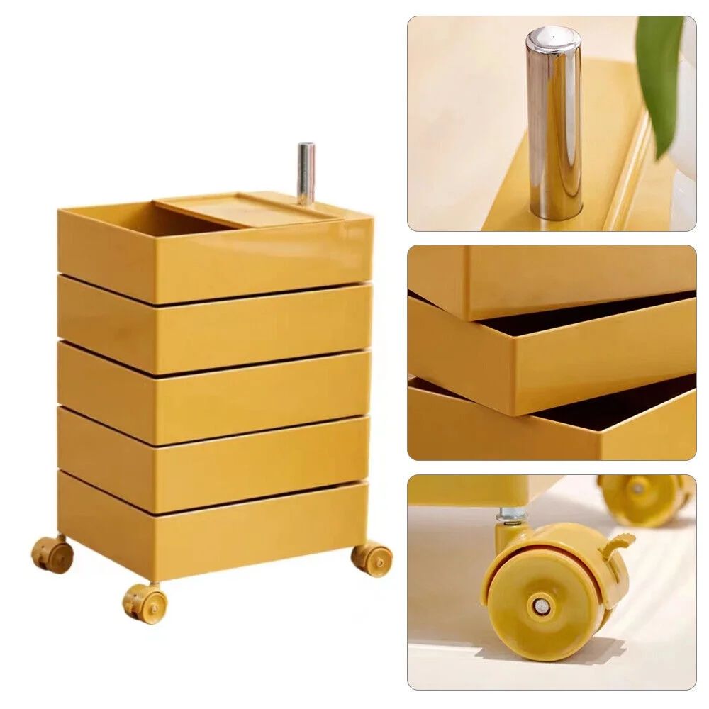 Trolley Rolling Yellow 5 Tier