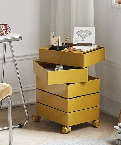 Trolley Rolling Yellow 5 Tier Trolley Rolling Yellow 5 Tier