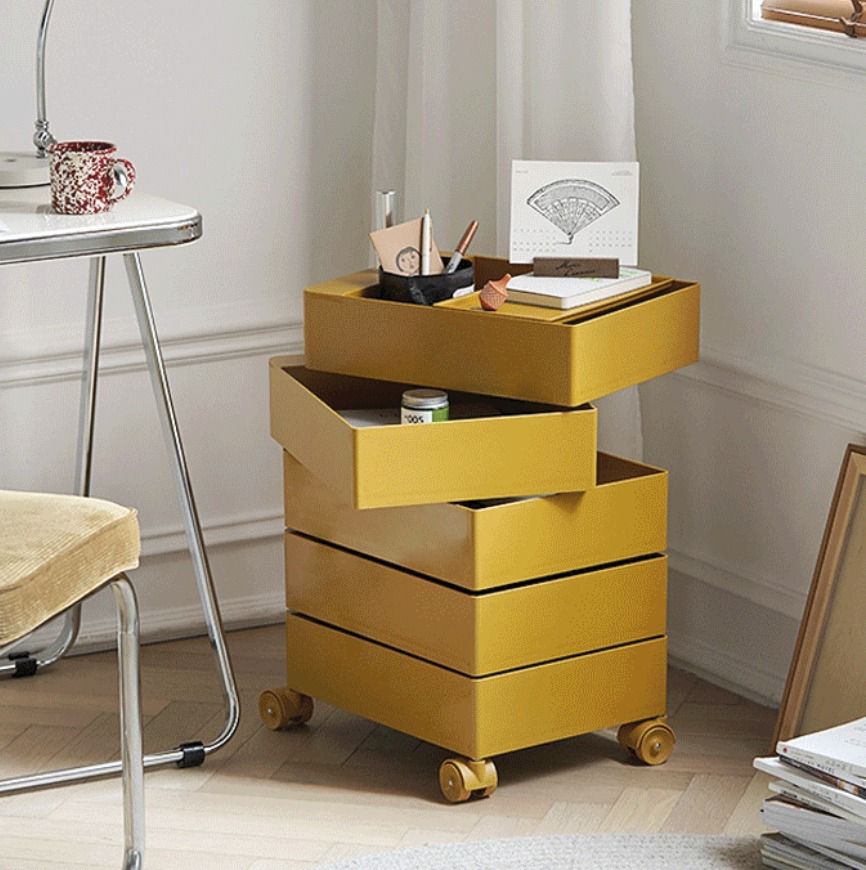 Trolley Rolling Yellow 5 Tier