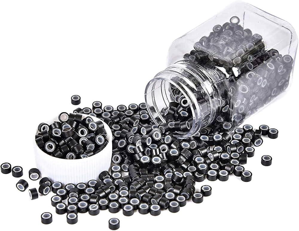 Micro Rings Links Beads Silicone Hair Extensions (10 pieces)