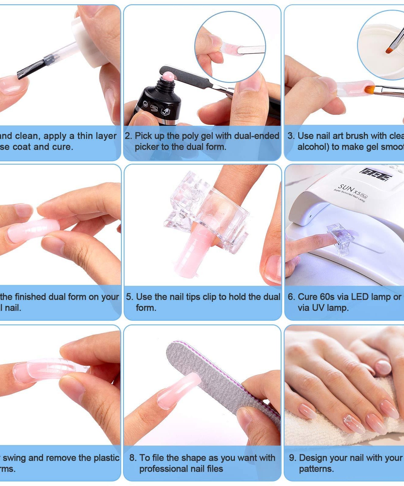 Fixed Nail Mold Crystal Clamps ( 1pc )