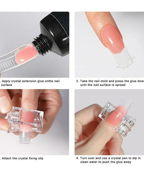 Fixed Nail Mold Crystal Clamps ( 1pc ) Fixed Nail Mold Crystal Clamps ( 1pc )