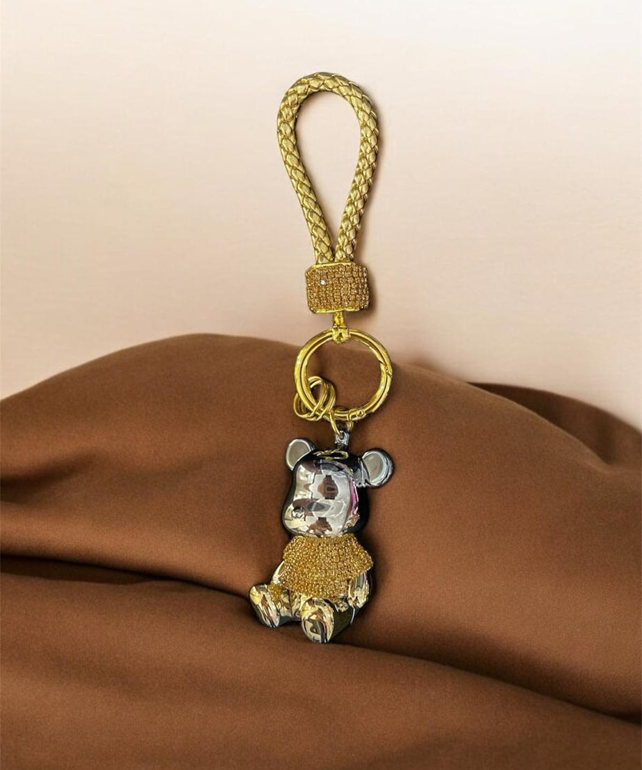 Bear Keychains Sparkly Diamond Bling
