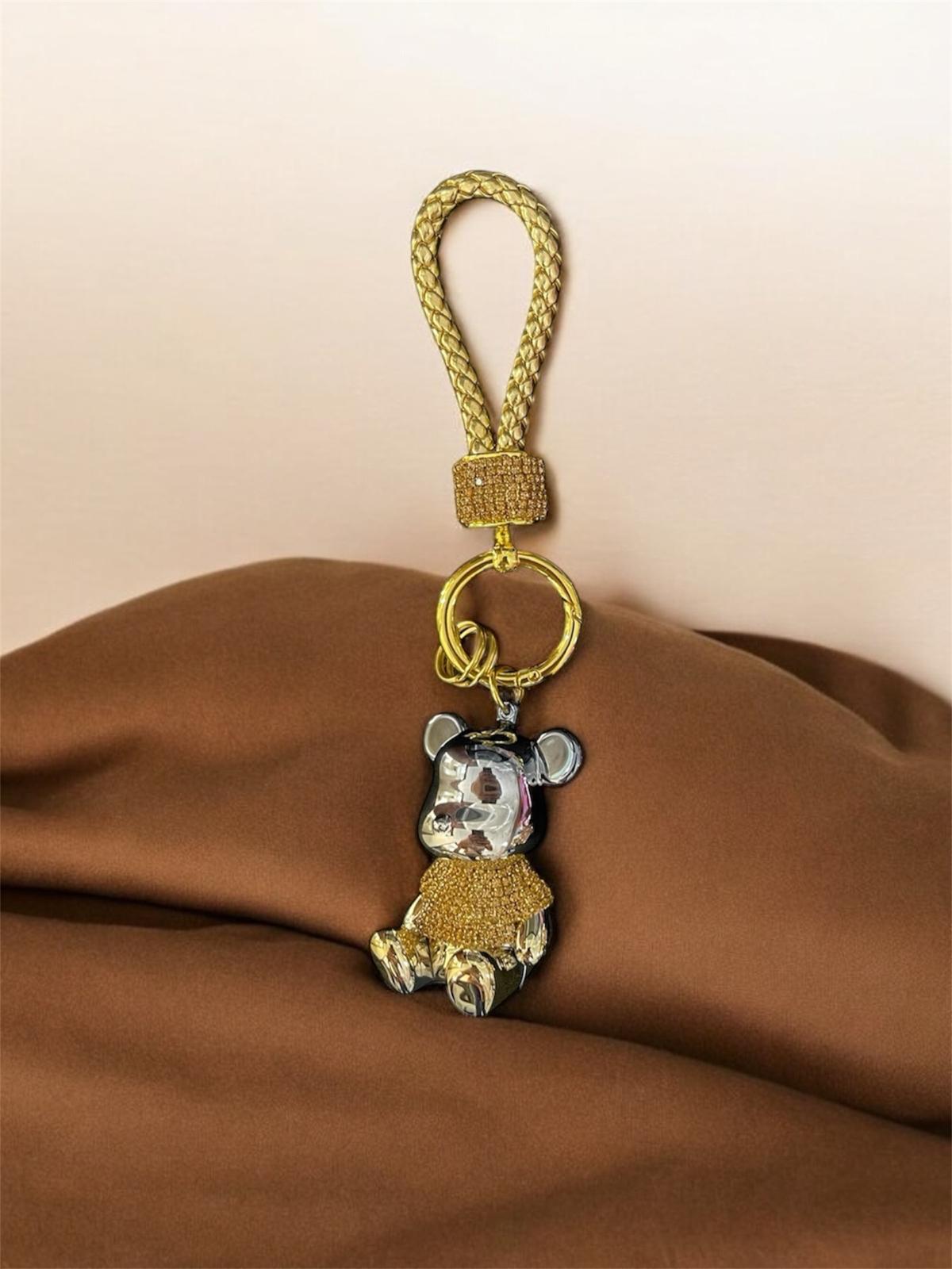 Bear Keychains Sparkly Diamond Bling