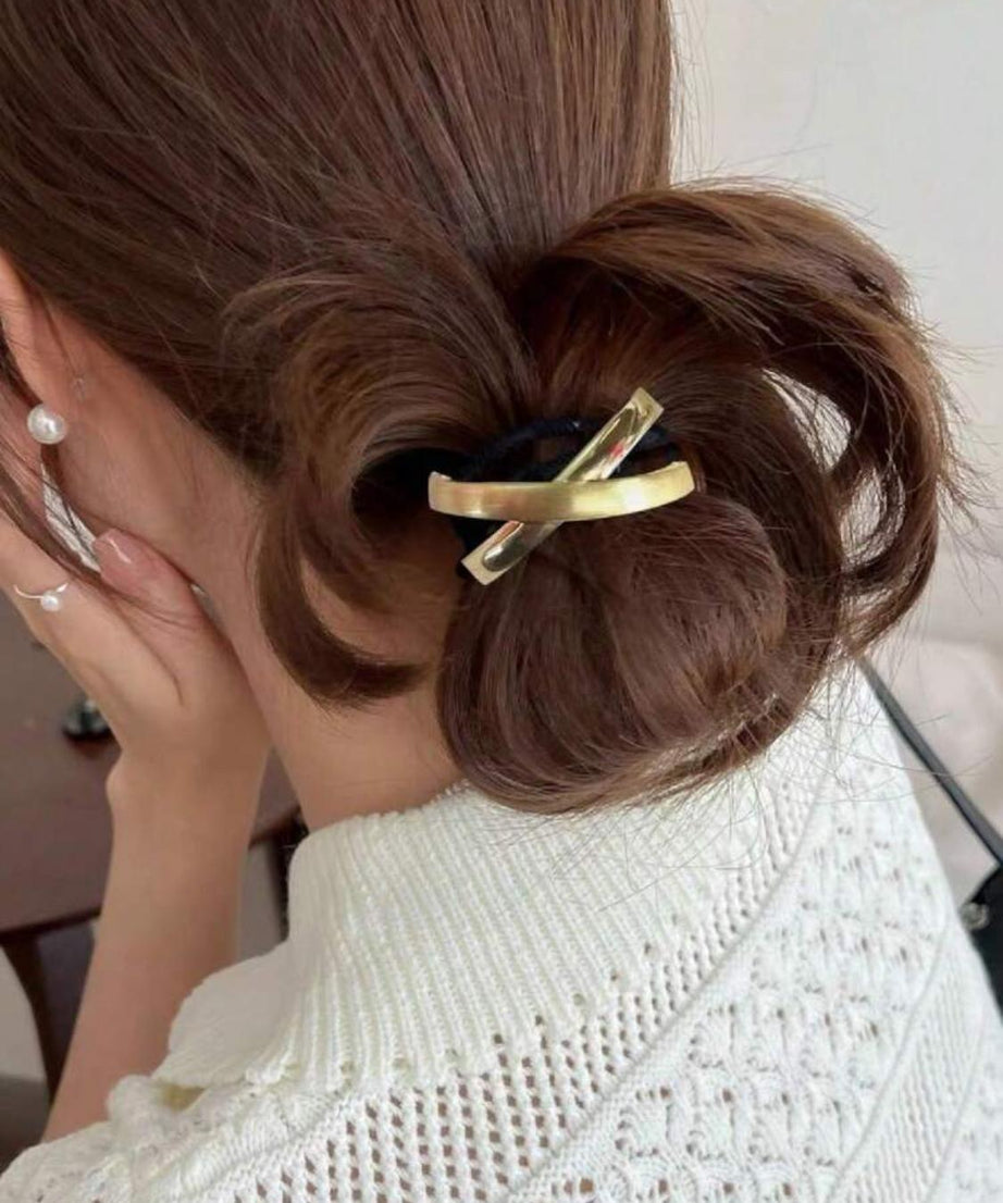 Gold Metal Hair Tie Accessory Scx (1 piece) Gold Metal Hair Tie Accessory Scx (1 piece)