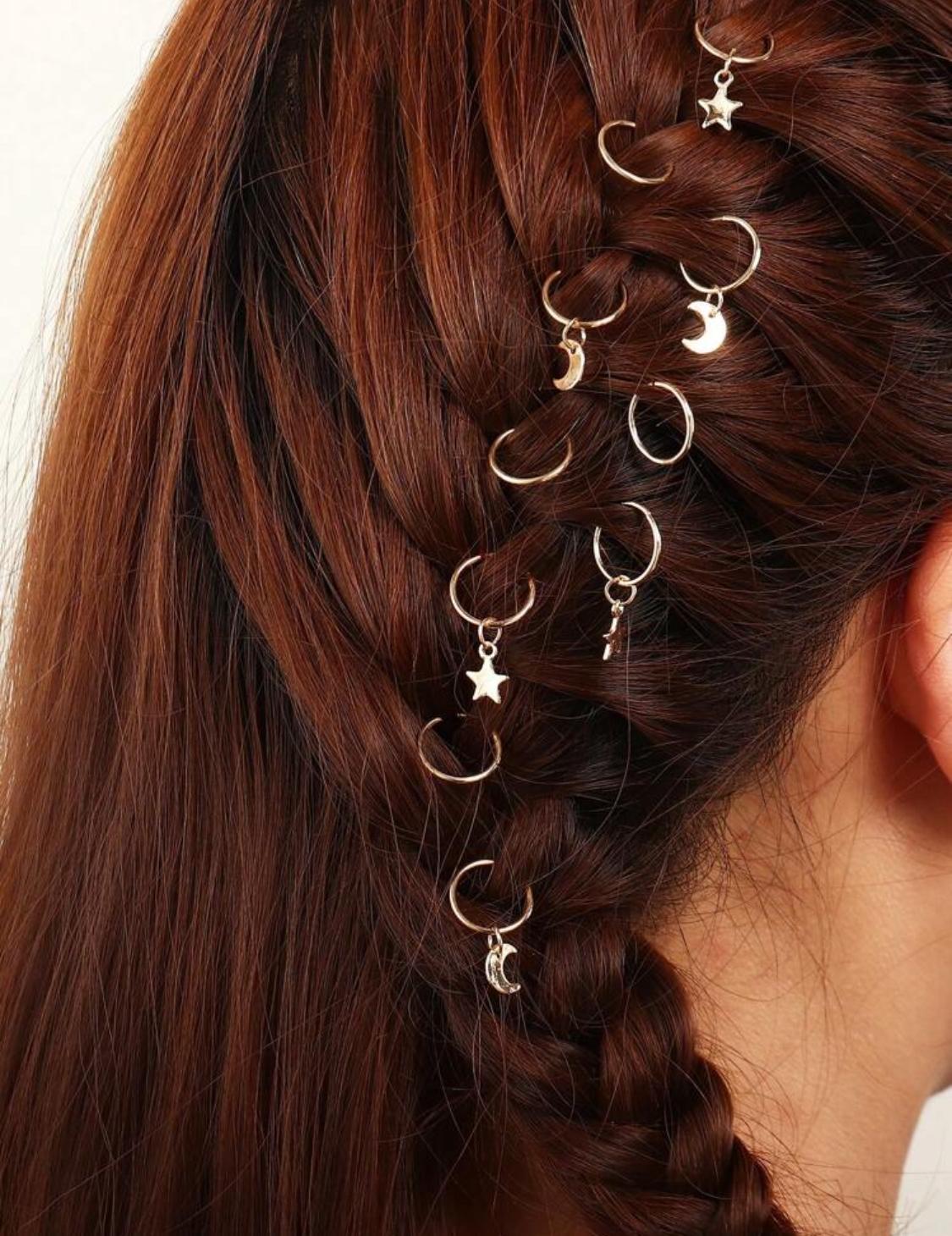 Hair Accessories Five-Pointed Star & Moon (5 pieces)