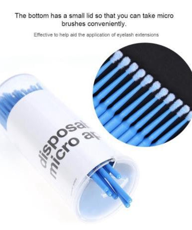 Disposable Micro Regular Applicators for Eyelash Extension (100 pieces)