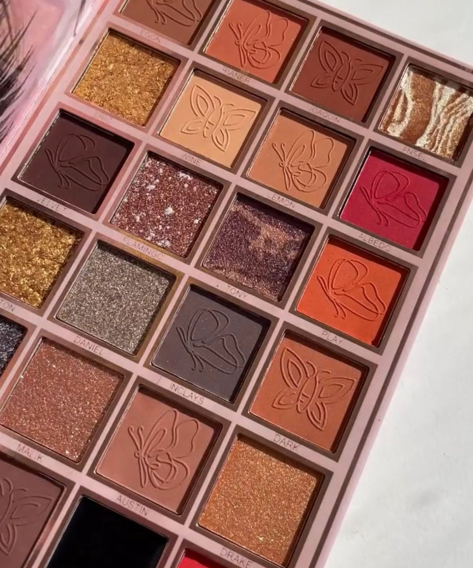 كتيب مكياج كريستين 5 في 1-ظلال العيون و Highlighter & Blusher & Lipstick & Coft