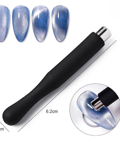 Cat Eye Cylindrical Magnet Nails 3D