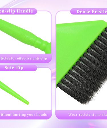 Coloring Brush Hair green & black (1pc)