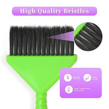 Coloring Brush Hair green & black (1pc)