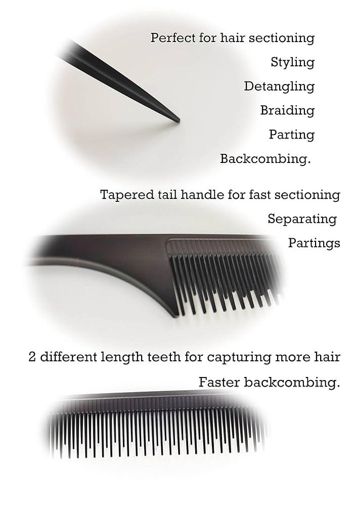 TONI & GUY 8612 - Hair Brush Plastic Black