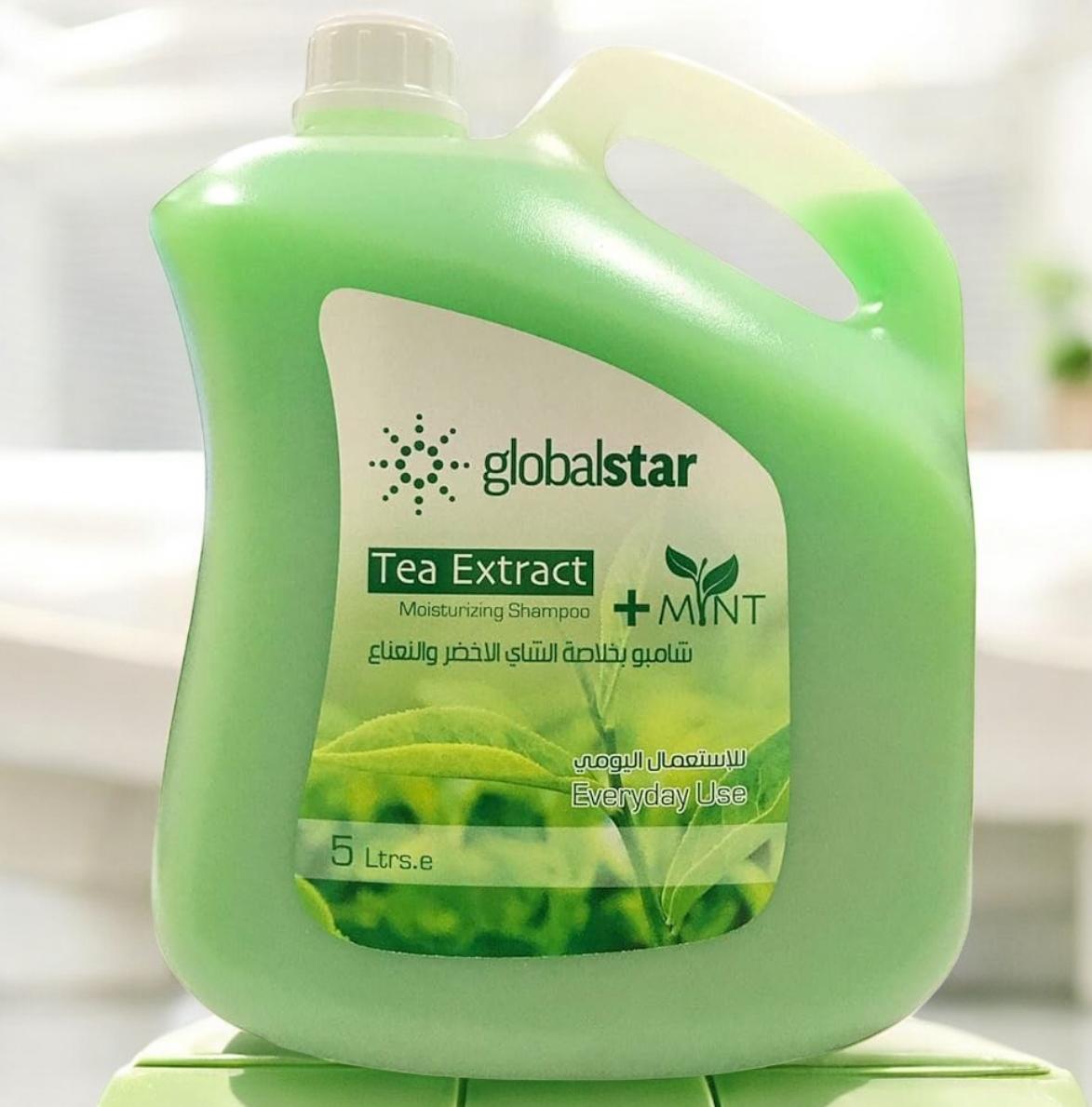 Globalstar Tea Extract & Mint Moisturizing Shampoo (5L)