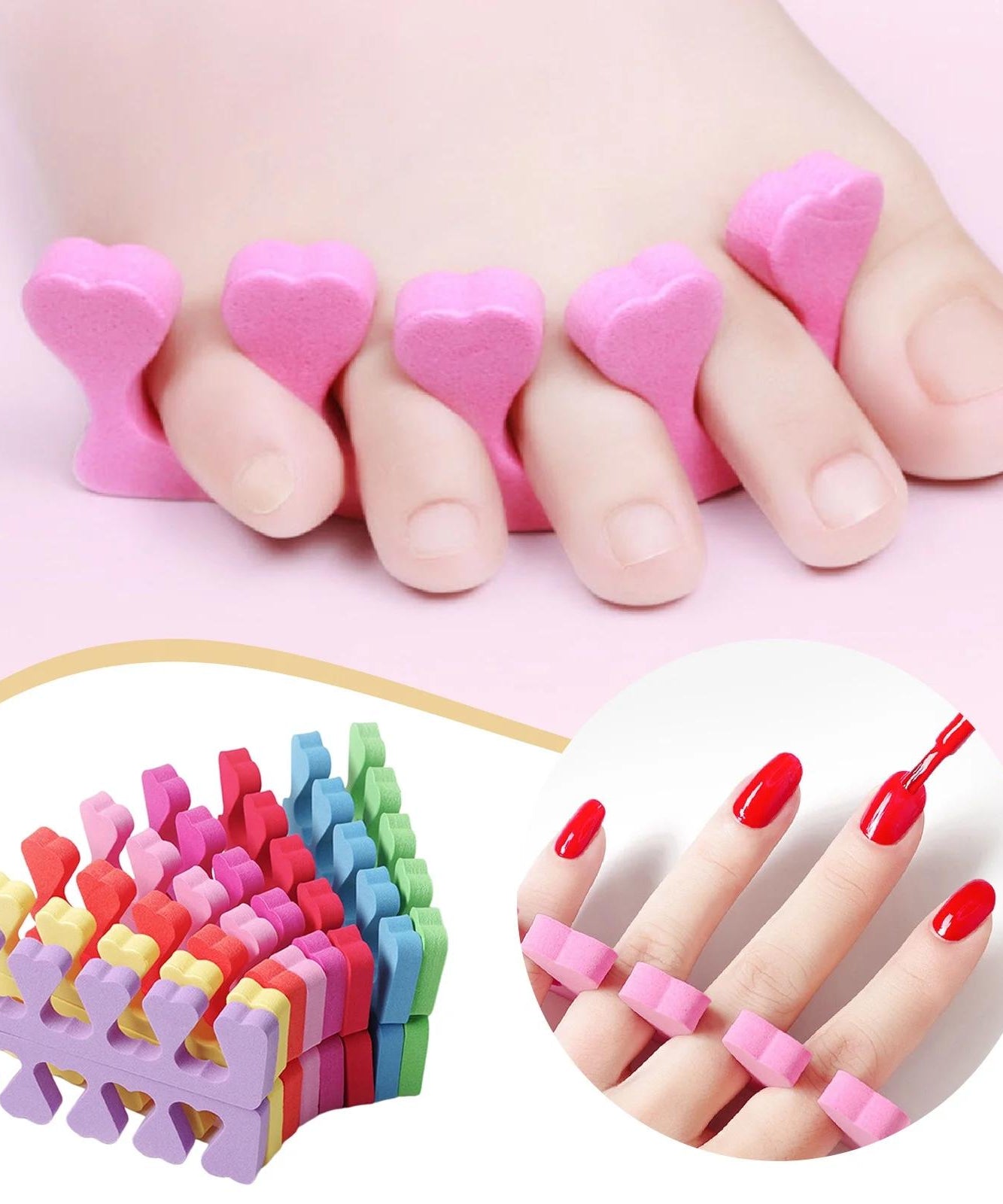Toe Nail Separators Sponge (200pcs)