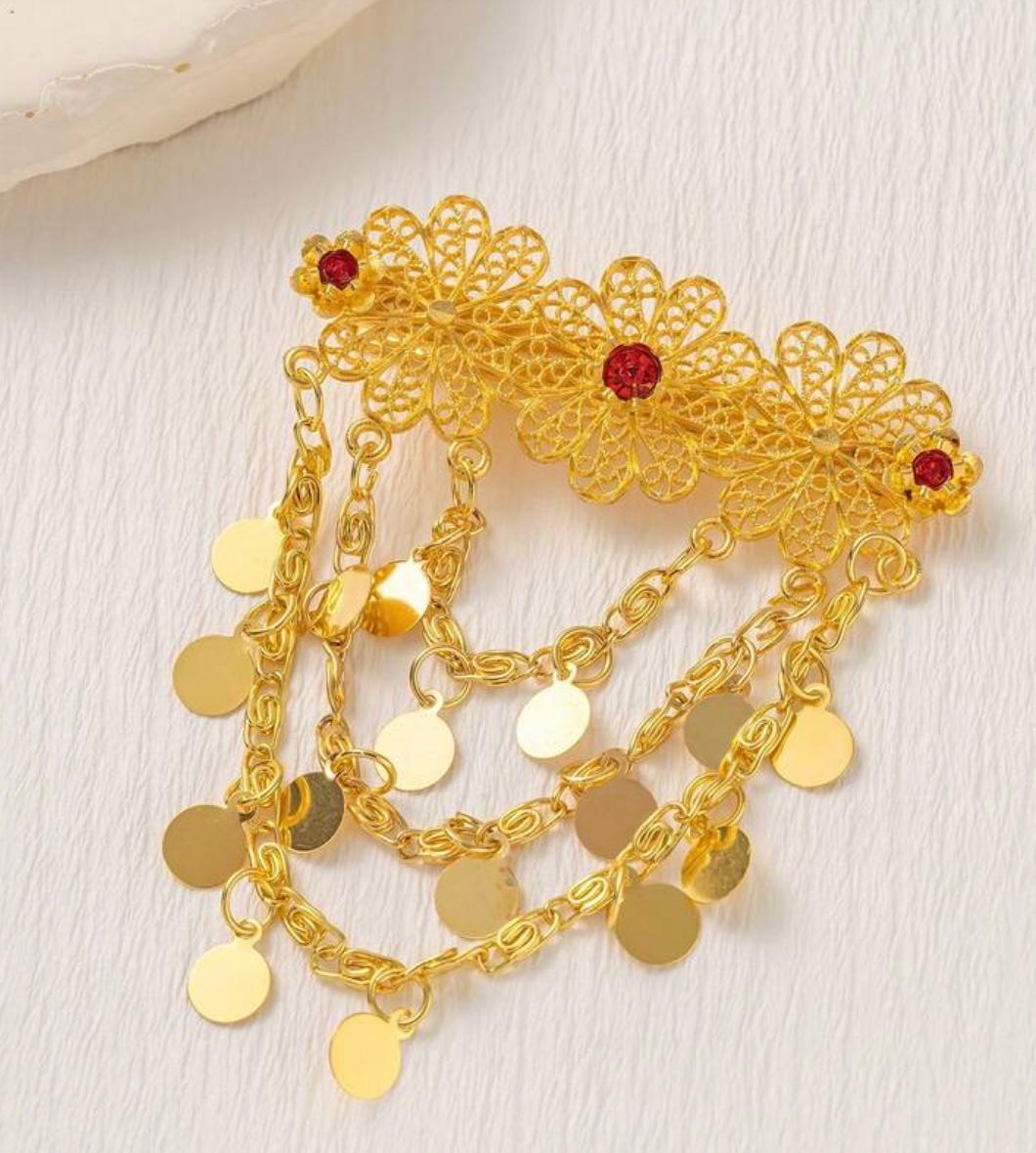 hair accessory hollow floral(1 pieces)