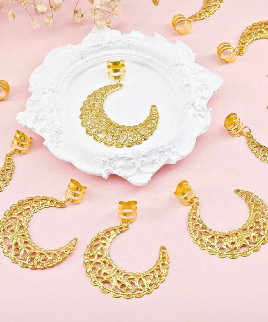 Crescent-shaped hair accessories (1 pieces)