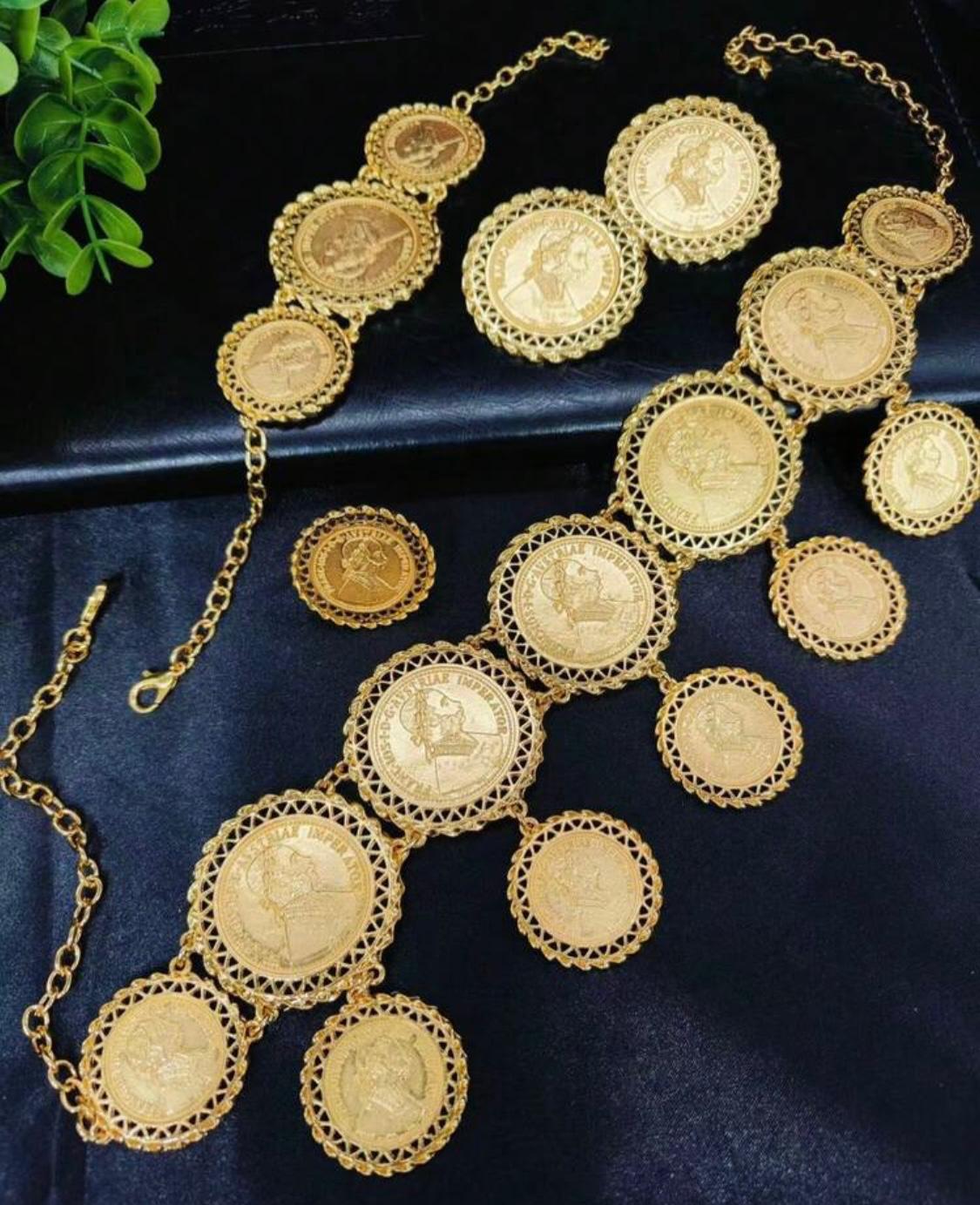 ACCESSORY WOMEN NECKLACE EARRING BRACELET RING JEWELRY SET