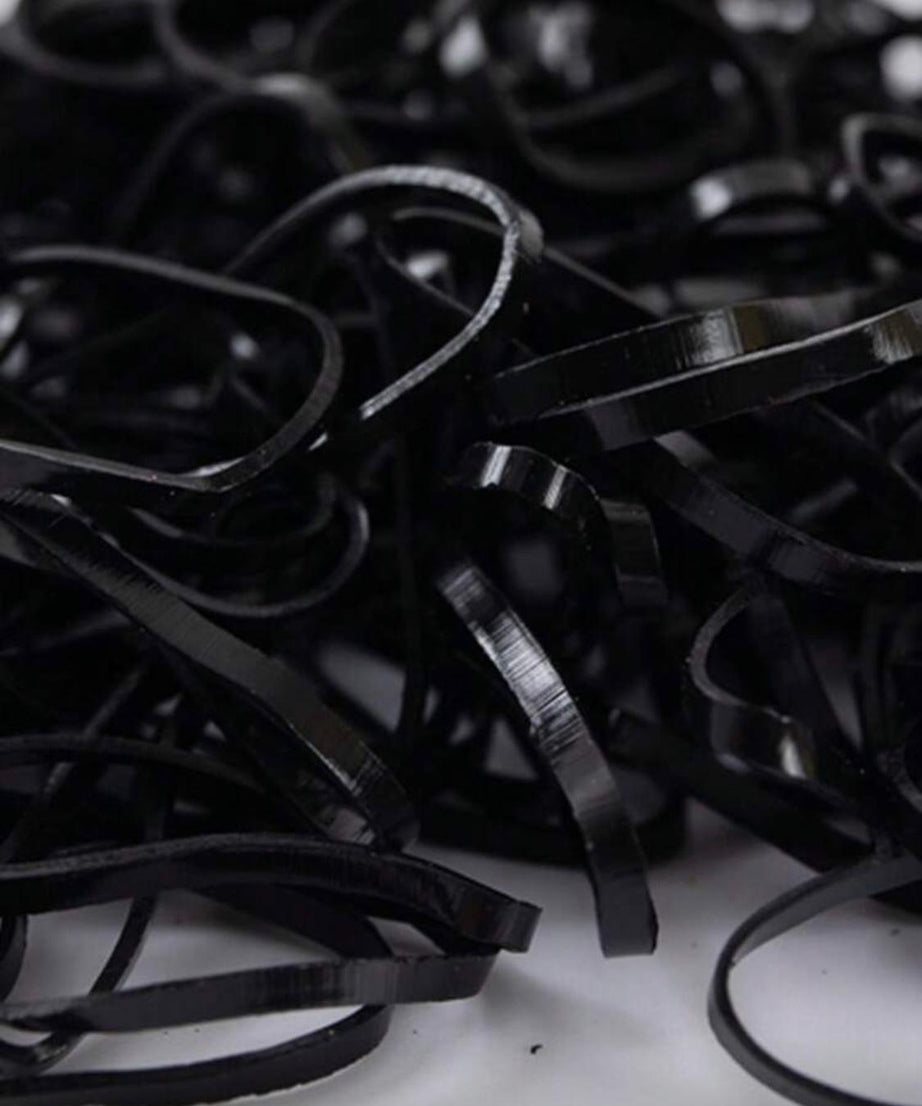 Rubber Bands Black (100pcs)