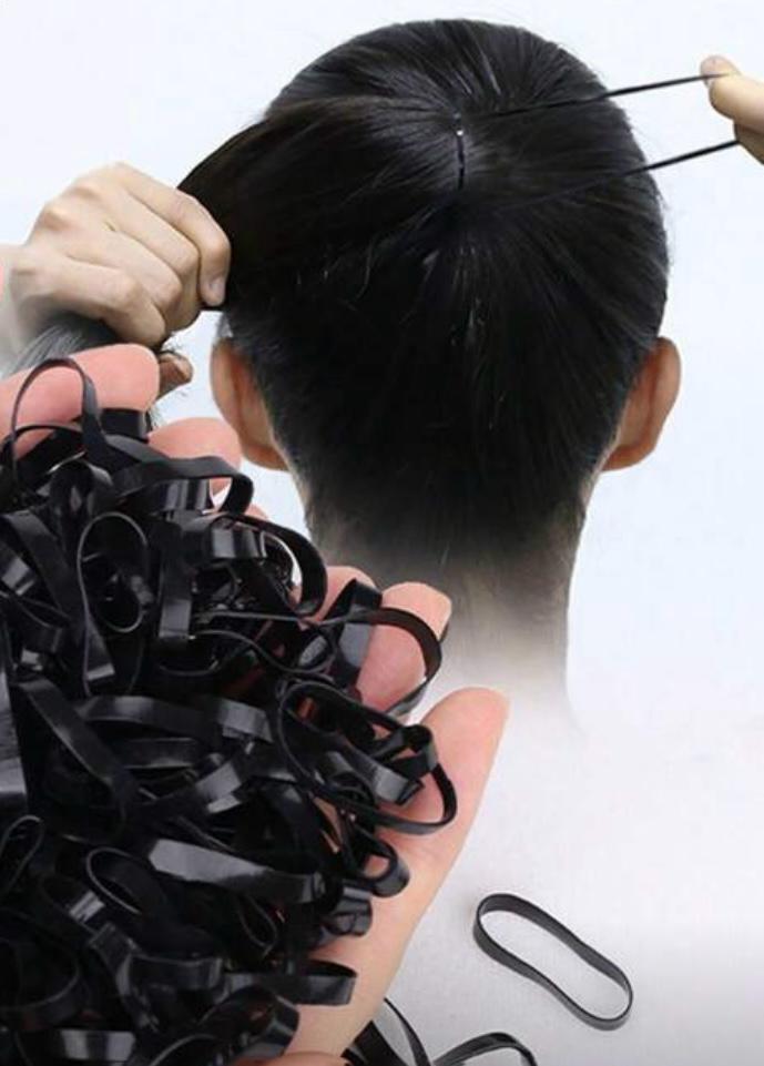 Rubber Bands Black (100pcs)