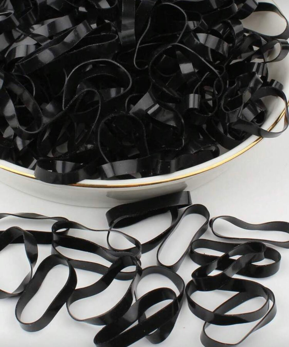 Rubber Bands Black (100pcs)