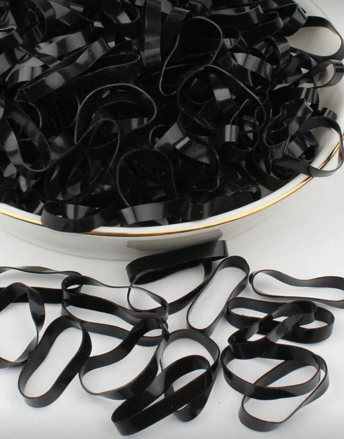 Rubber Bands Black (100pcs)