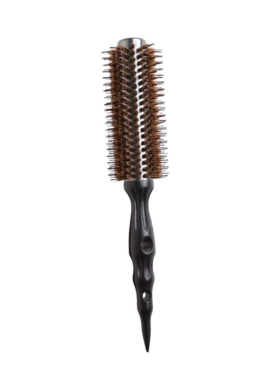 Wood Aluminum Brush Round Hair Curler 004