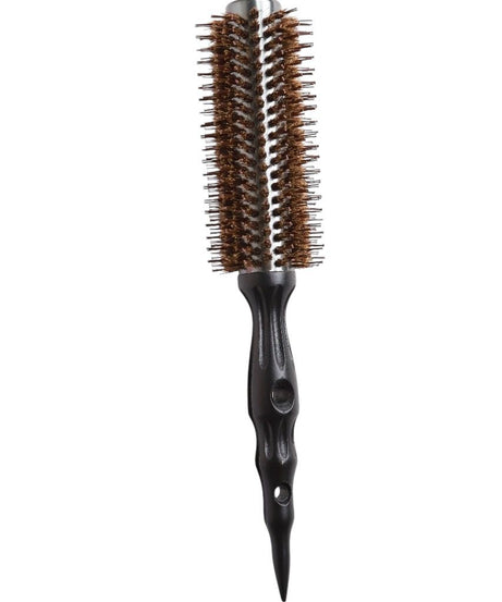 Wood Aluminum Brush Round Hair Curler 004