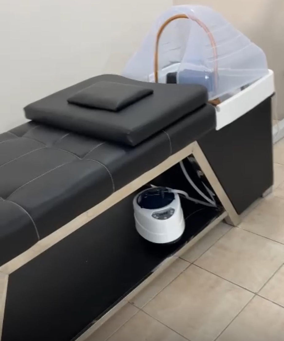 Professional Steamer Hair Washing Bed - Modern Spa