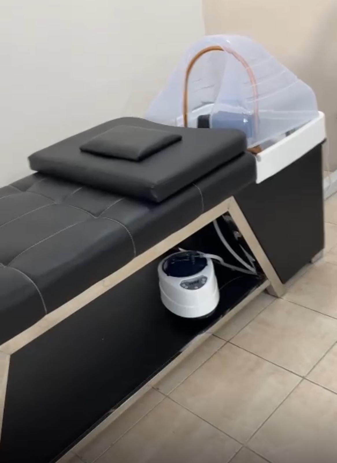Professional Steamer Hair Washing Bed - Modern Spa